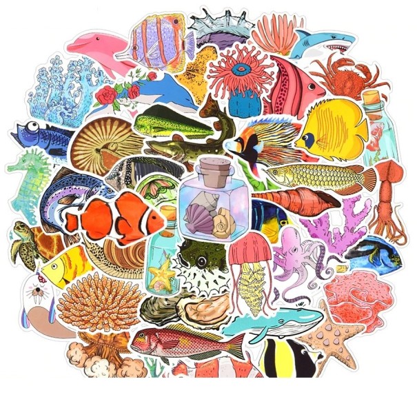 Sea World Stickers 50 pcs 1