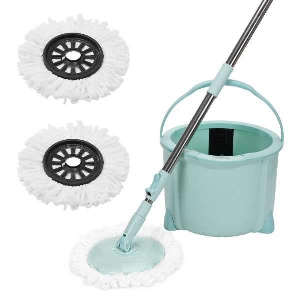 Seau de nettoyage avec mop T1914 turquoise