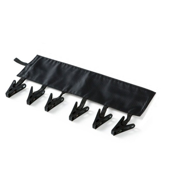 Secador com pregadores de velcro preto