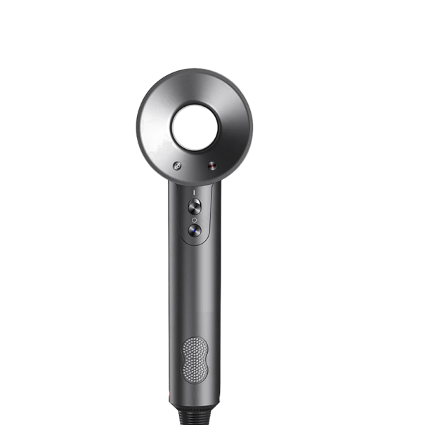 Secador de pelo profesional con concentrador de peinado 29 x 10 x 7,8 cm Secador de pelo con luz infrarroja y tres marchas 1500 W 210-240 V Enchufe UE gris