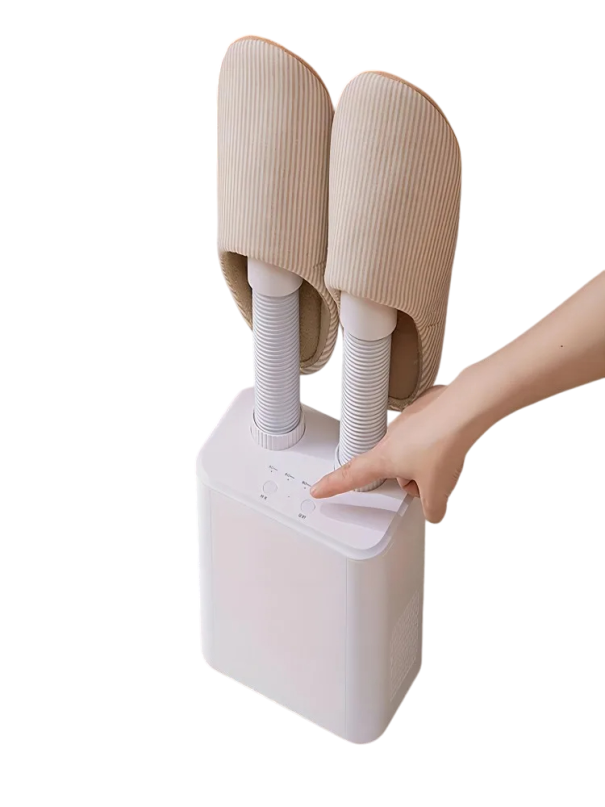 Secador de zapatos eléctrico y calentador de pies con secado con aire caliente y funcionamiento silencioso para dos pares de zapatos con función de eliminación de humedad y olores. 1