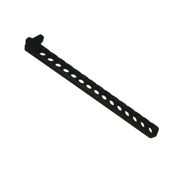 Secador para calha de porta de autocaravana 31,5 cm com orifícios para suspensão plástico Preto Barra suspensa para toalhas e roupa de furgão 1