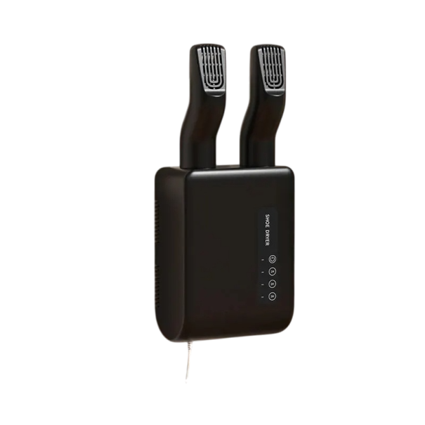 Sèche-chaussures électrique mural de 200 W avec fonction de stérilisation pour un séchage rapide et doux des chaussures, avec connexion 220V noir