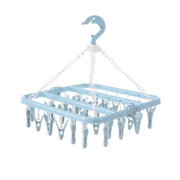 Séchoir à linge suspendu C697 bleu clair
