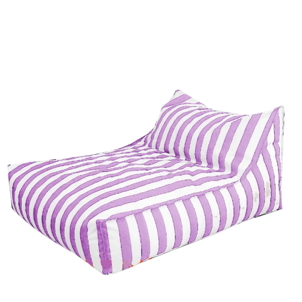 Sedací pytel bez náplně voděodolný povlak k naplnění objem cca 540l 100 x 120 x 60 cm venkovní lehátko do bazénu, zahrady a na terasu růžová