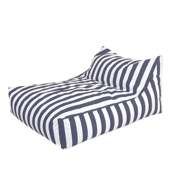Sedací pytel bez náplně voděodolný povlak k naplnění objem cca 540l 100 x 120 x 60 cm venkovní lehátko do bazénu, zahrady a na terasu šedá