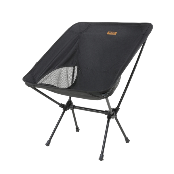 Sedia da campeggio pieghevole leggera 67 x 53 cm Altezza seduta 35 cm Seduta portatile da esterno con borsa di stoccaggio 11 x 34 cm Tessuto Oxford Tubolari in alluminio nero