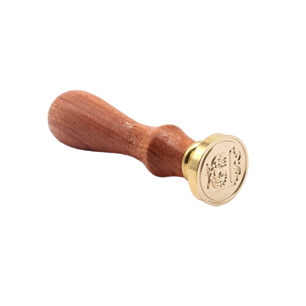 Seglstempel med alfabetbogstaver E