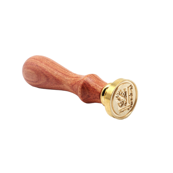 Seglstempel med alfabetbogstaver L
