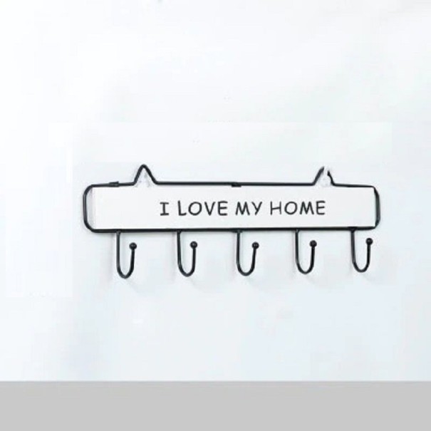 Seinävaate koukuilla valkoinen 39 cm