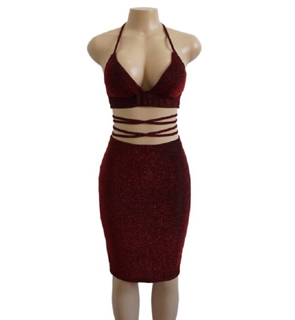 Seksowna sukienka bodycon ciemnoczerwony M