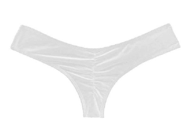 Seksowne majtki damskie w bikini biały XS