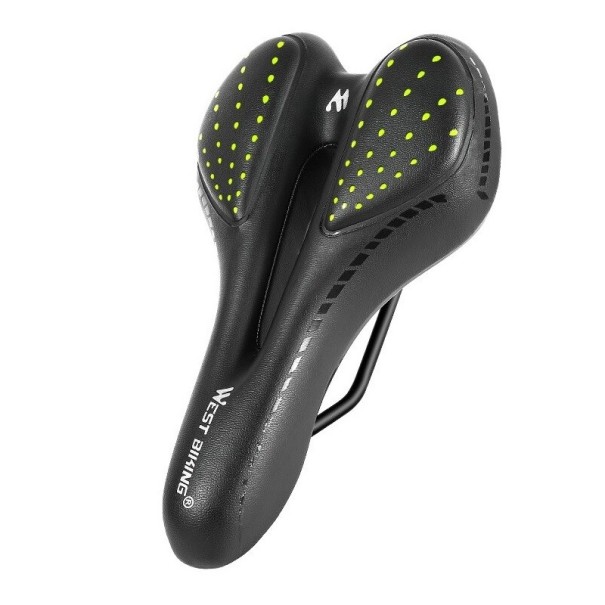 Sela de homem para bicicleta 160 mm verde néon