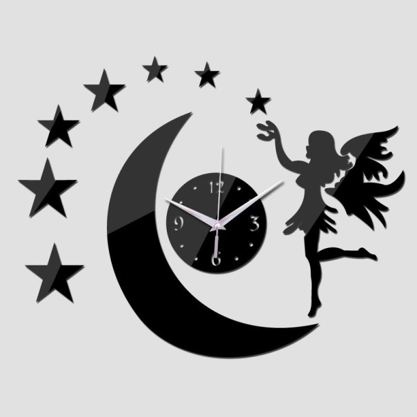 Selbstklebende Wanduhr G1812 schwarz