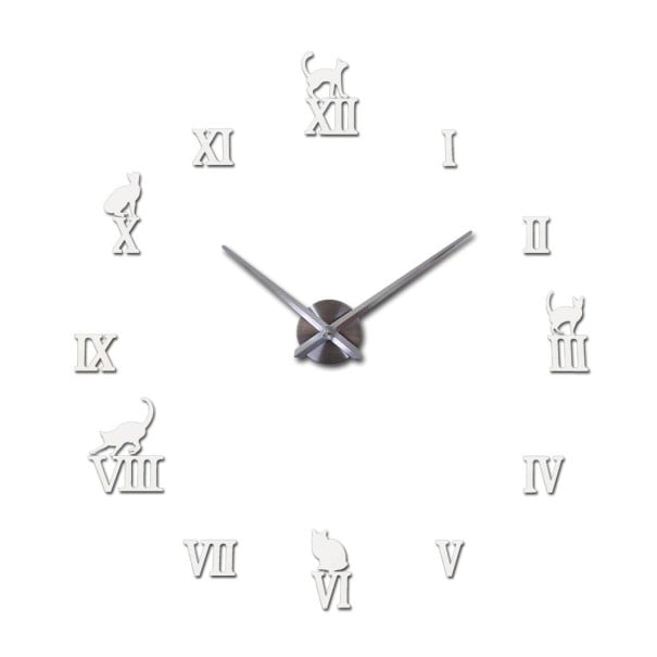 Selbstklebende Wanduhr G1839 weiß 94 cm