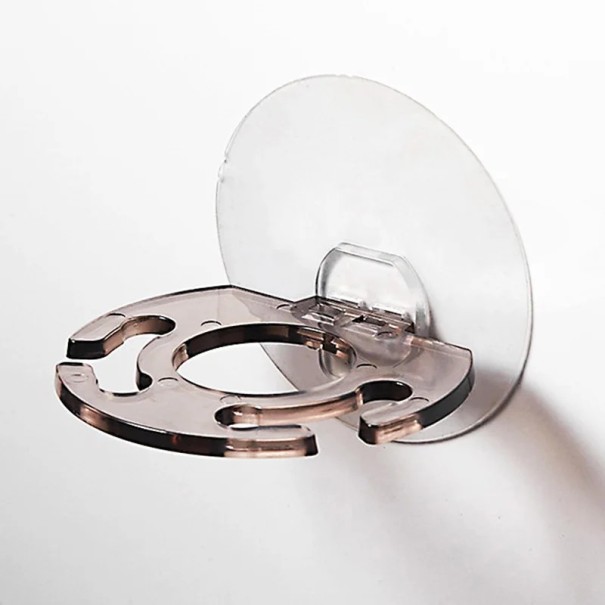 Selbstklebender Wandhalter für Zahnbürste und Zahnpasta Ohne Bohren Wasserfester Badezimmerorganizer Feste Haftung Einfache Installation braun