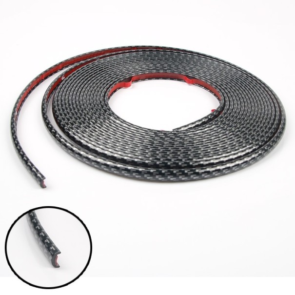 Self-adhesive Chrome Strip for Car 8 m grey