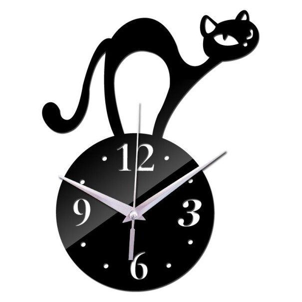 Self-Adhesive Wall Clock G1791 black