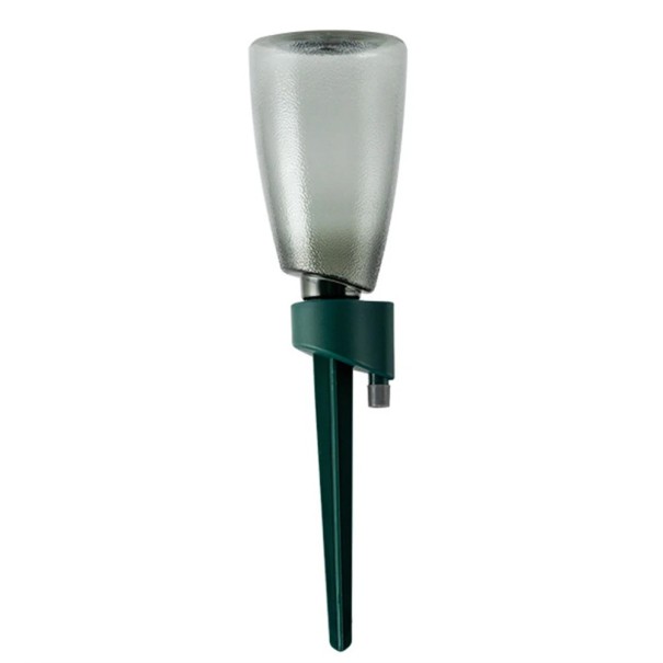 Self-Watering System with Container Automatic Drip Irrigator for Flowers and Herbs Adjustable Flow Eco-Friendly Plastic Green or Blue green
