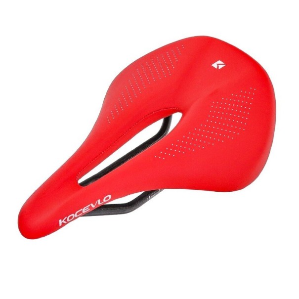 Sella da uomo per bicicletta 143 mm rosso