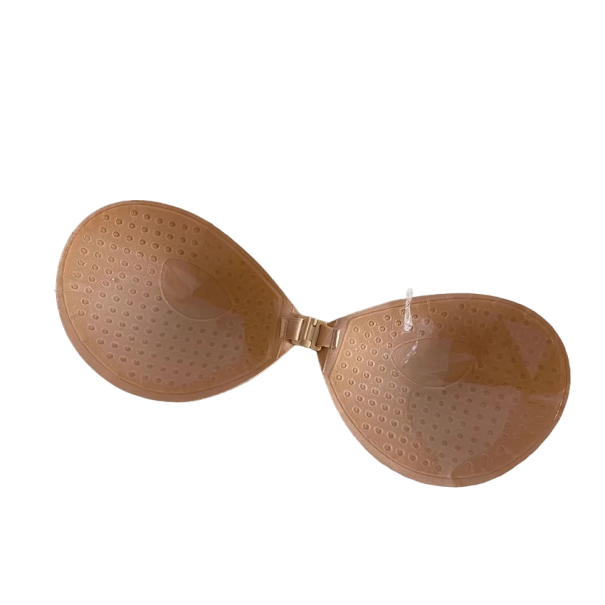 Selvbærende, selvklæbende bh Usynlig push-up bh Genanvendelig silikone bh beige B