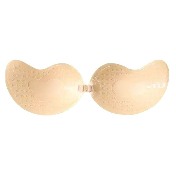 Selvbærende selvklæbende bh Usynlig push-up bh Silikone selvklæbende bh beige C