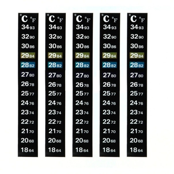 Selvklæbende akvarietermometer 5 stk. 1
