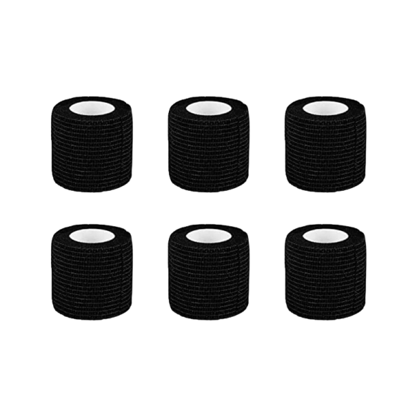 Selvklæbende bandage til tatoveringsmaskine Skridsikker tatoveringsbandage Bandagerulle til tatoveringsmaskine 4,5 m 6 stk. 1