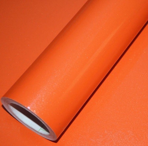 Selvklæbende dekorativ vinylfilm J3550 orange 60 cm x 10 m