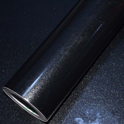 Selvklæbende dekorativ vinylfilm J3550 sort 60 cm x 10 m