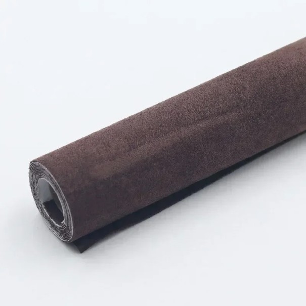 Selvklæbende reparationslap til ruskind 40 x 300 cm Reparation af ruskindsmøbler Selvklæbende tekstiltape Møbel- og skorenovering Nem påføring mørkebrun