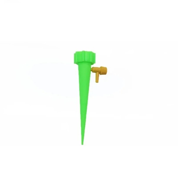 Selvvandende tip til PET-flaske med reguleringsventil Farverig plastikvandkande til blomster og krydderurter Ideel til ferie og hverdagspleje grøn