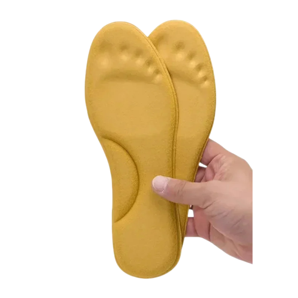 Semelles confortables de couleur neutre Forme ergonomique Amortissement des chocs Rembourrage doux Matériau respirant Pour un usage quotidien jaune 37-38