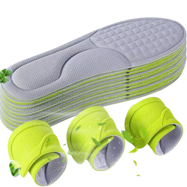 Semelles de chaussures 6 paires Couleur neutre Rembourrage en mousse douce Matériaux respirants Amortit les chocs et les vibrations Confort accru lors de la marche et de la station debout gris 37-38