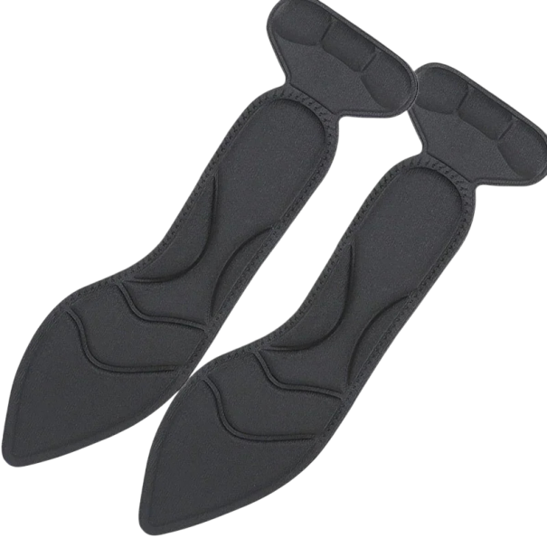Semelles de chaussures à talons Couleur neutre avec embout Semelles douces et respirantes pour une marche confortable Soulagement de la pression à l'avant du pied Pour chaussures féminines noir