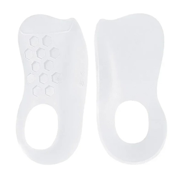 Semelles pour hommes EU 40–47 Semelles en gel orthopédiques Couleur neutre Semelles amortissantes respirantes pour baskets et chaussures blanc