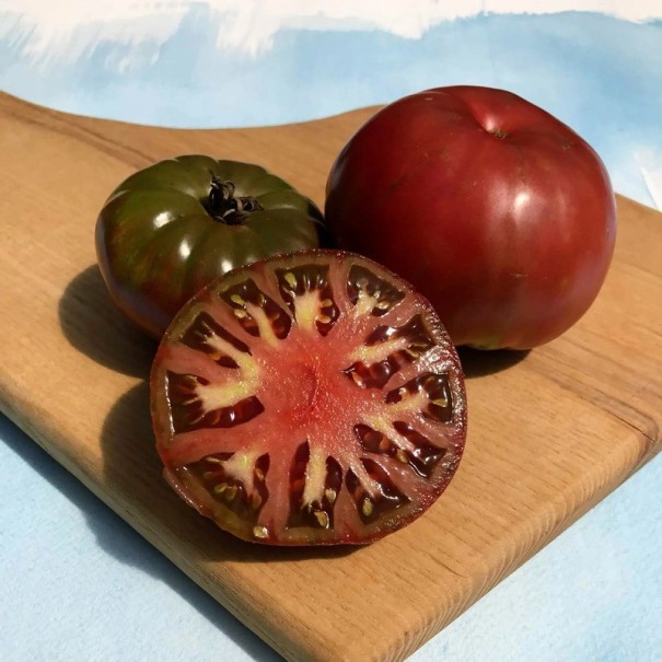 Semínka rajčete Solanum lycopersicum Cherokee Purple 5 ks Odrůda s velkými tmavě purpurovými masitými plody Na záhon i do skleníku 1