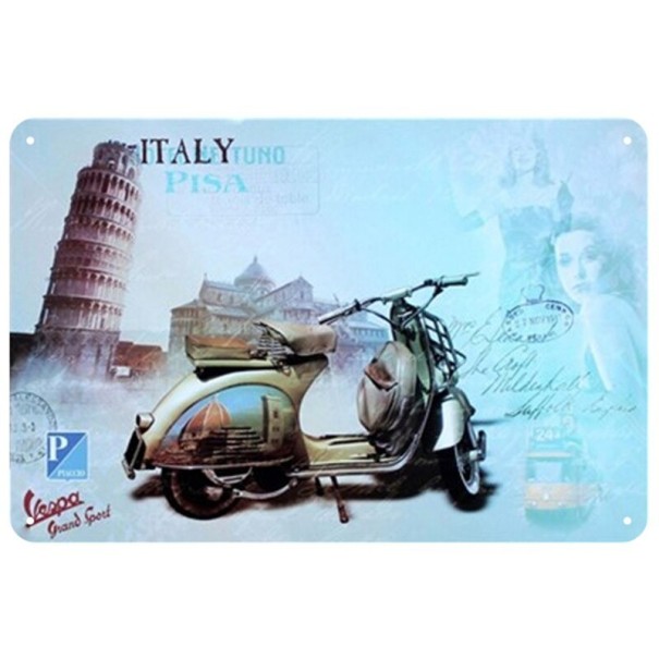 Semn decorativ retro din metal 3