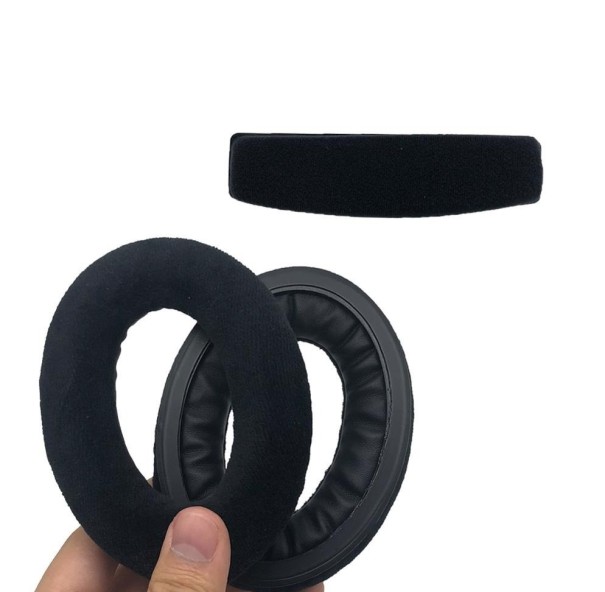 Sennheiser HD -kuulokkeiden pehmusteet musta