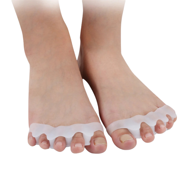 Separatori per le dita dei piedi bianco