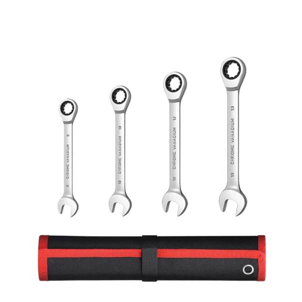 Série de clés mixtes 4 pièces Clés à cliquet en acier 8 - 13 mm Accessoires de bricolage 1