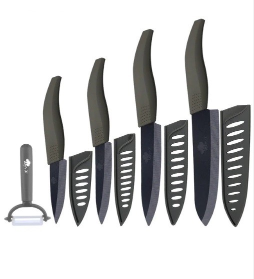 Série de couteaux en céramique VISTA - 5 pcs gris