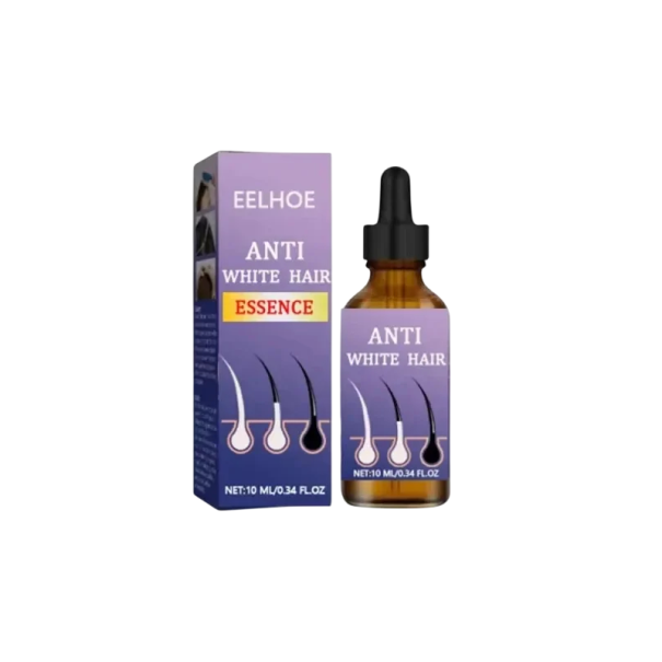 Sérum anti-grisaille pour restaurer la couleur naturelle des cheveux Soins capillaires hydratants Utilisation 2 fois par jour le matin et le soir Cure 1