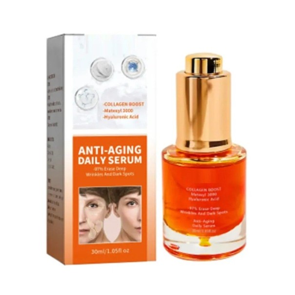 Sérum de retinol diário contra rugas com colagénio e ácido hialurónico 30 ml Sérum facial Anti-envelhecimento Cuidados Hidratantes e regeneração da pele 1