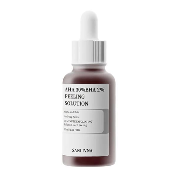 Sérum exfoliant visage 30 % AHA 2 % BHA 30 ml Peeling chimique profond Renouvellement de la peau Nettoyage des pores Éclaircissement de la peau Soin 1