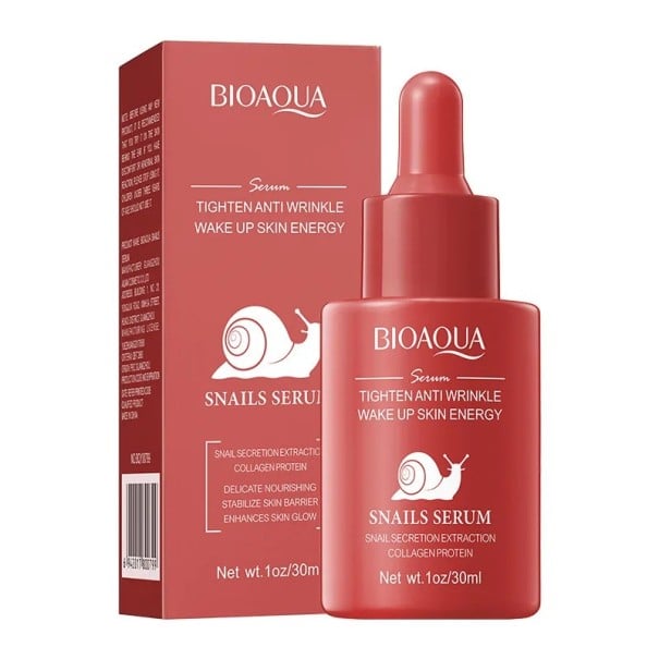 Sérum facial com baba de caracol 30 ml com proteína de colagénio para firmar, nutrir e estabilizar a pele contra rugas e envelhecimento 1