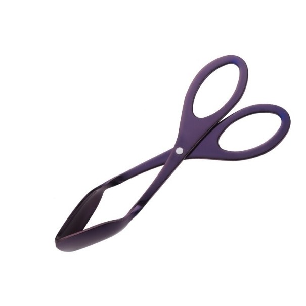 Servierzange aus Edelstahl C371 dunkelviolett