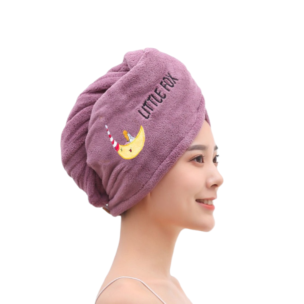 Serviette de cheveux P3637 violet