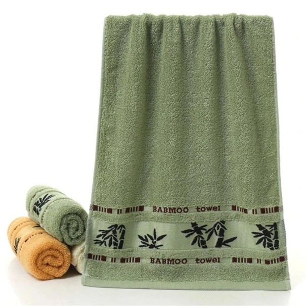 Serviette en bambou Serviette en fibre de bambou Serviette en bambou Serviette en bambou de qualité Serviette hautement absorbante en fibre de bambou 70 x 140 cm vert