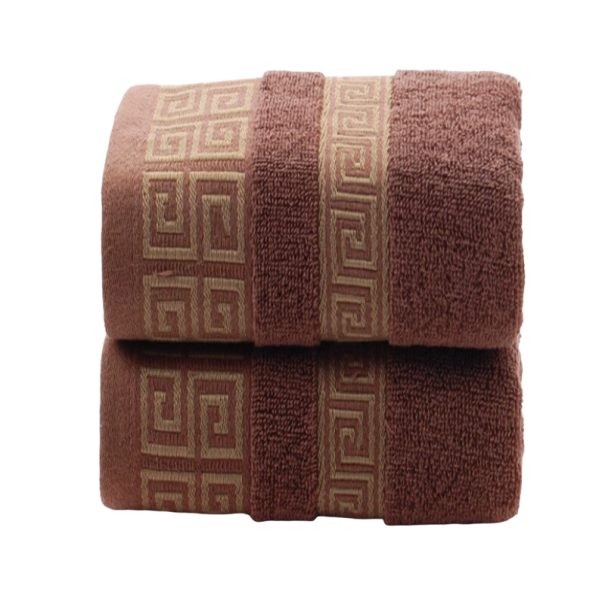 Serviette en coton 75 x 34 cm marron